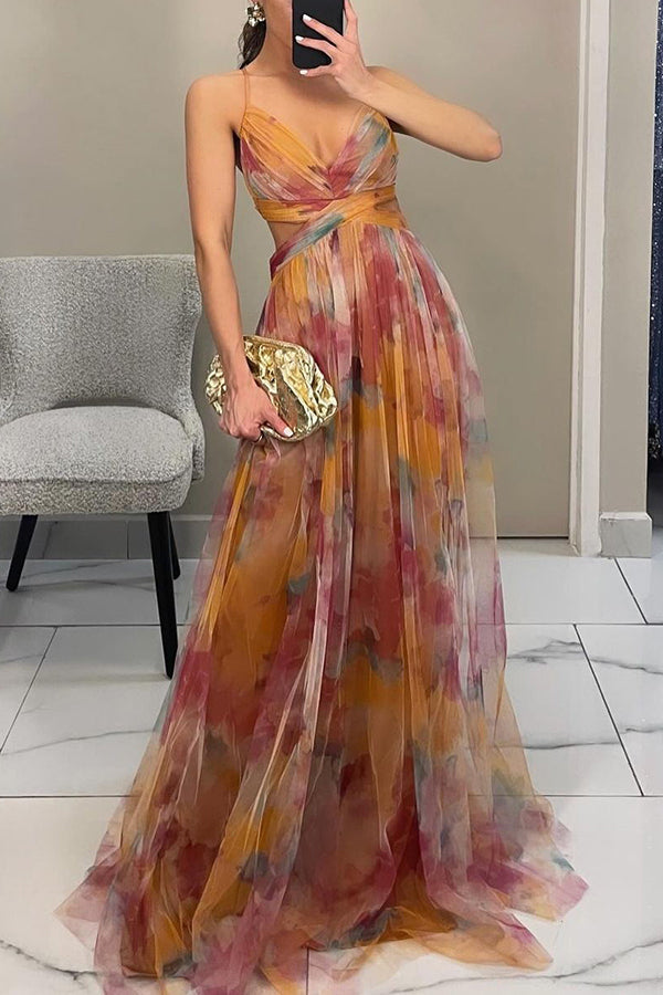 FIORA | Maxi Boheemse Jurk met Romantische Bloemenprint
