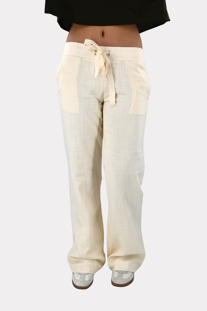 Linnen coast pants - beige