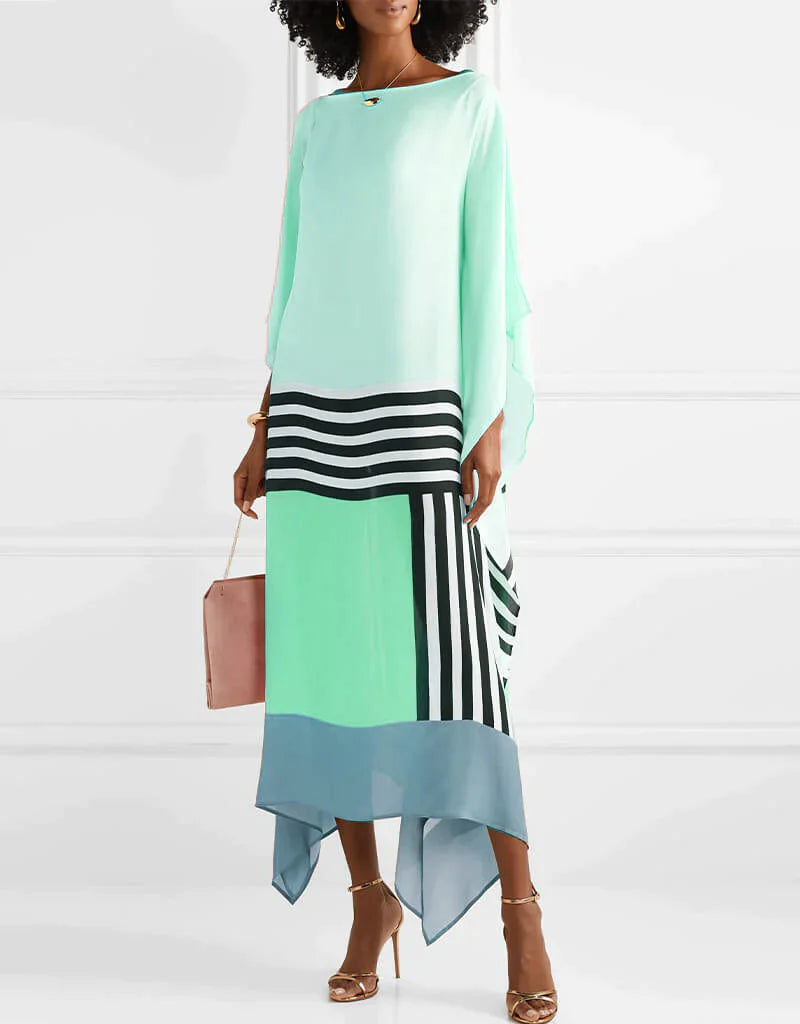 JADA | Boho Chic Caftan met Grafische Print