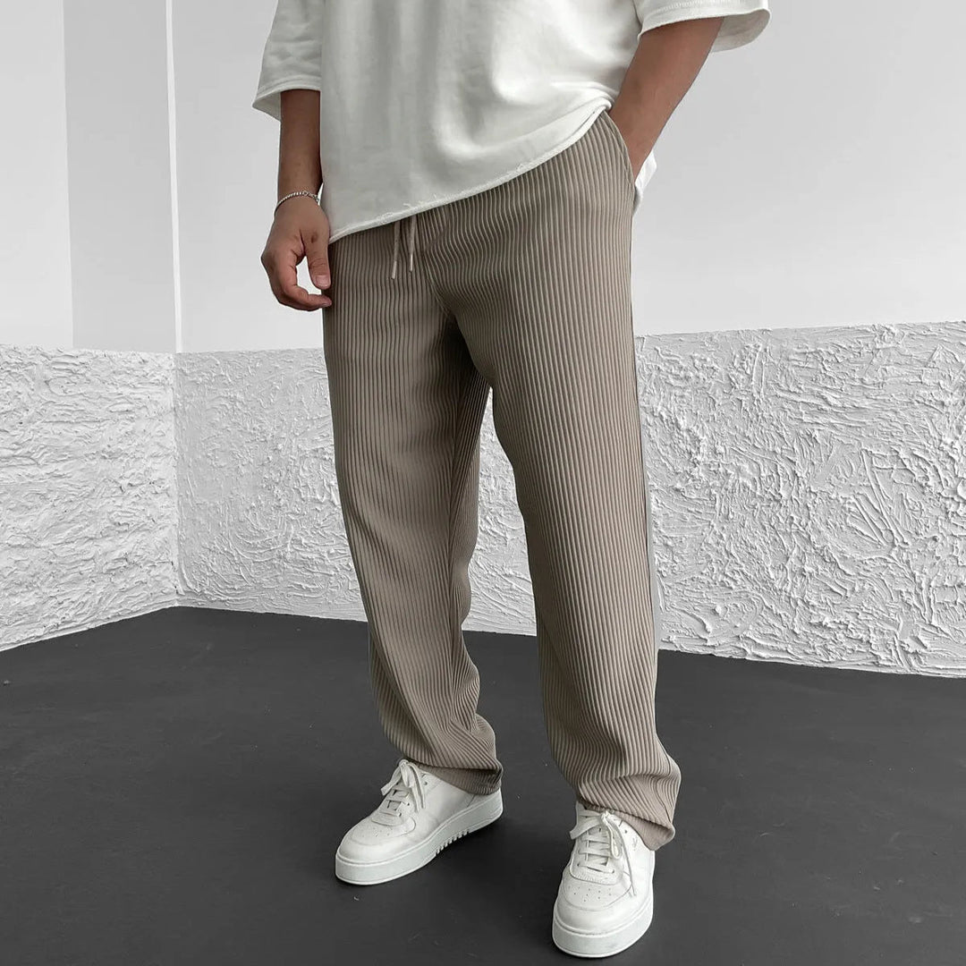 MAISON LORÉA | Premium Ribgebreide Lounge Pantalon