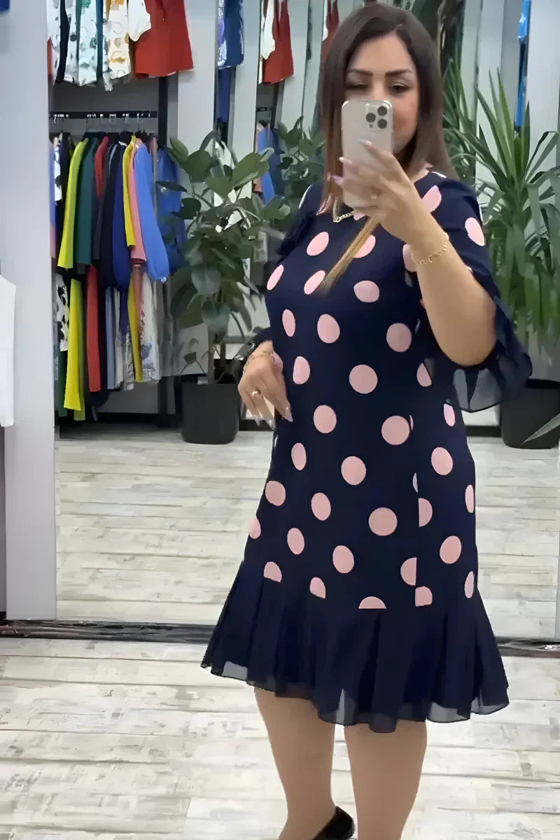 NINA™ | Elegante midi-jurk met flatterende pasvorm en tijdloze stijl