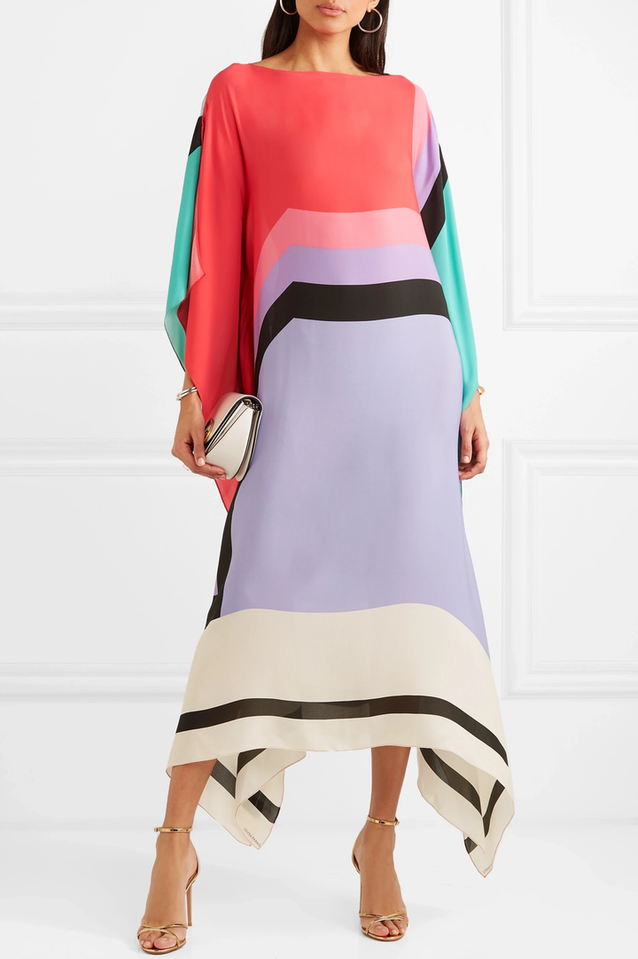 JADA | Boho Chic Caftan met Grafische Print