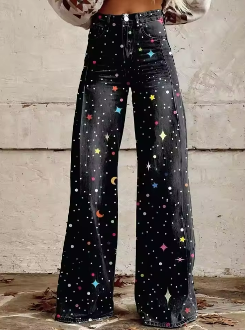 KISHA | Boho Broek Sterrenhemel Comfort & Chic