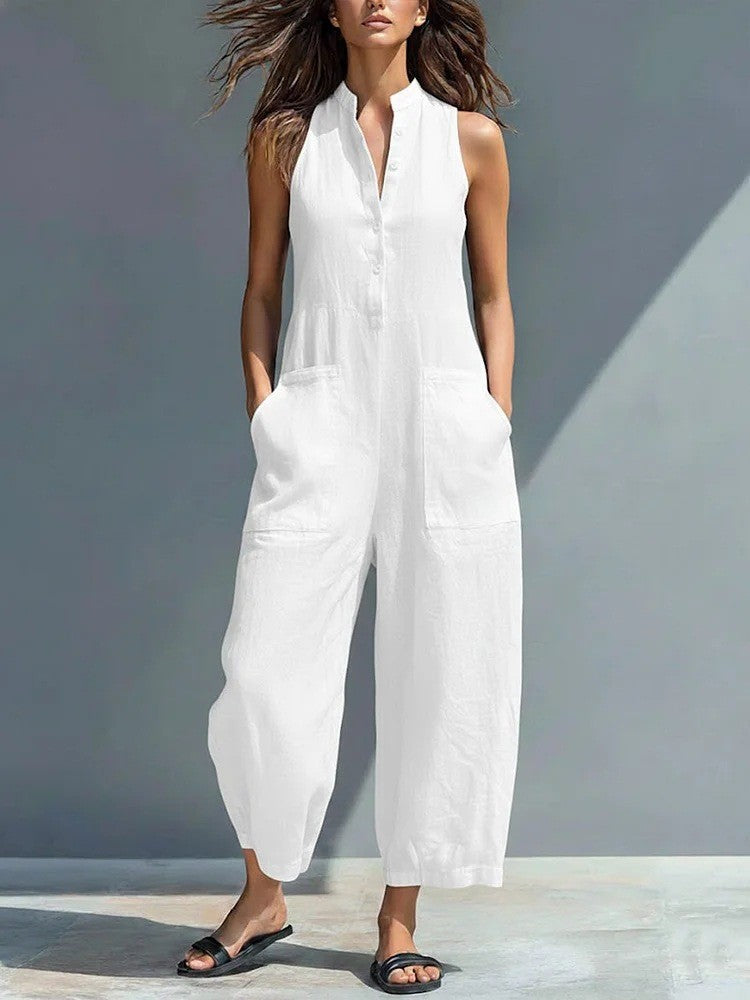 Lucinda | Elegante Mouwloze Jumpsuit