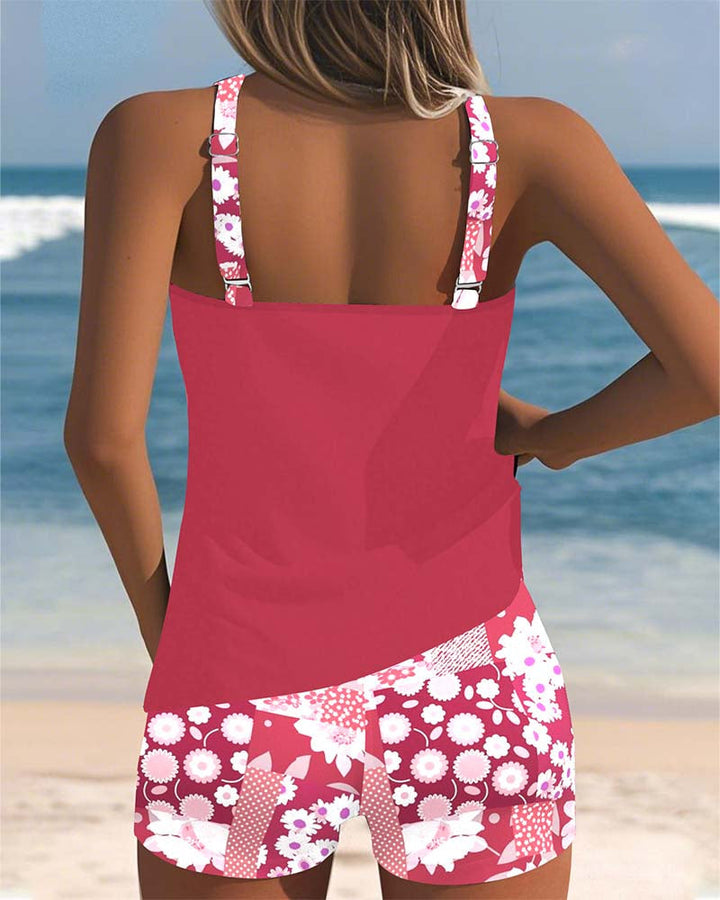 JANA | Tweedelig Badpak met Comfortabele Pasvorm en Bloemig Strandstijl