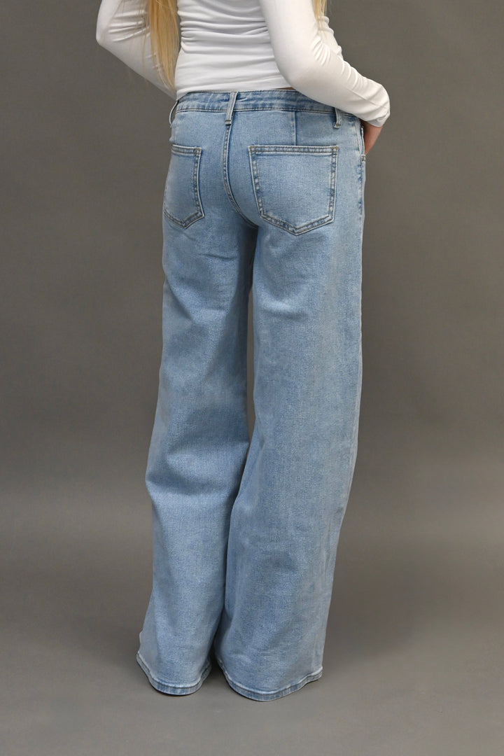 Everyday low waist jeans - blauw