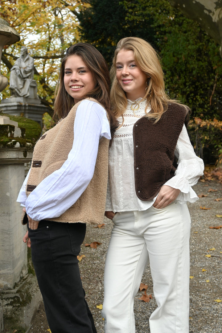 Teddy gilet - beige