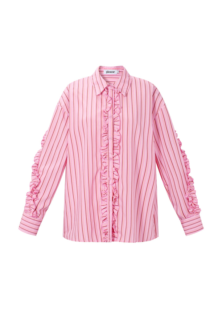 Blouse met ruches