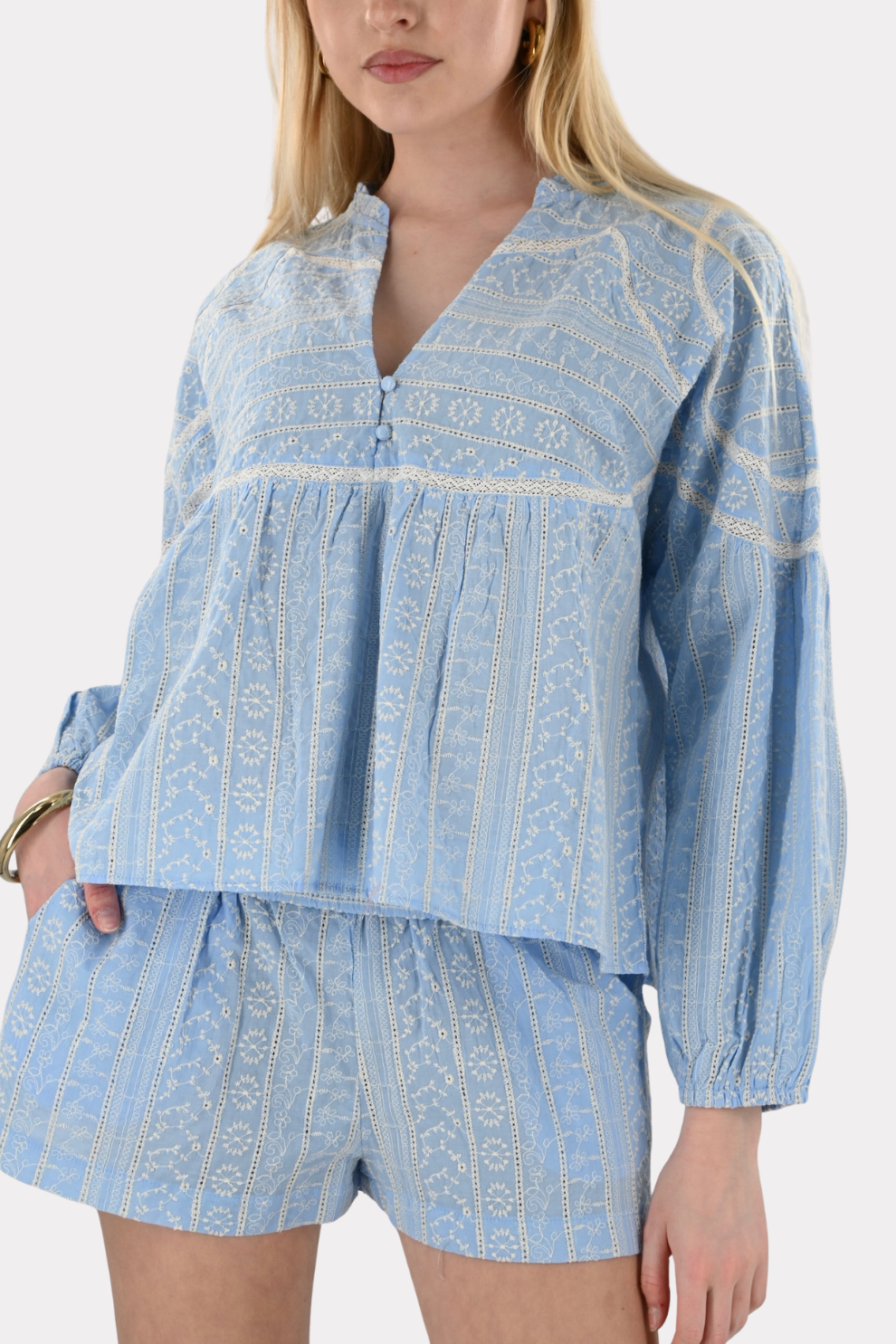 Dune blouse - licht blauw