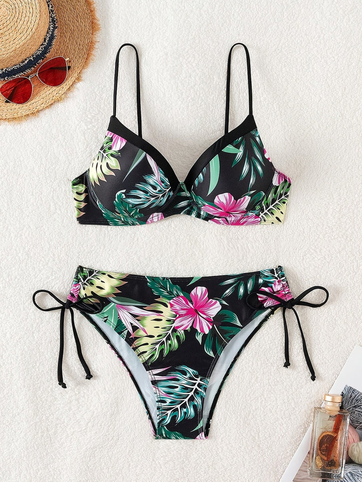 FURR | Bikini Sculpterend met Beugel en Tropische Bloemenprint voor de Zomer