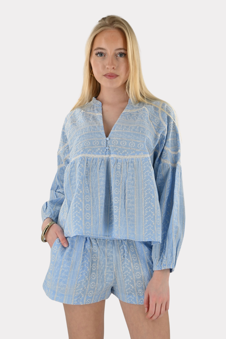 Dune blouse - licht blauw