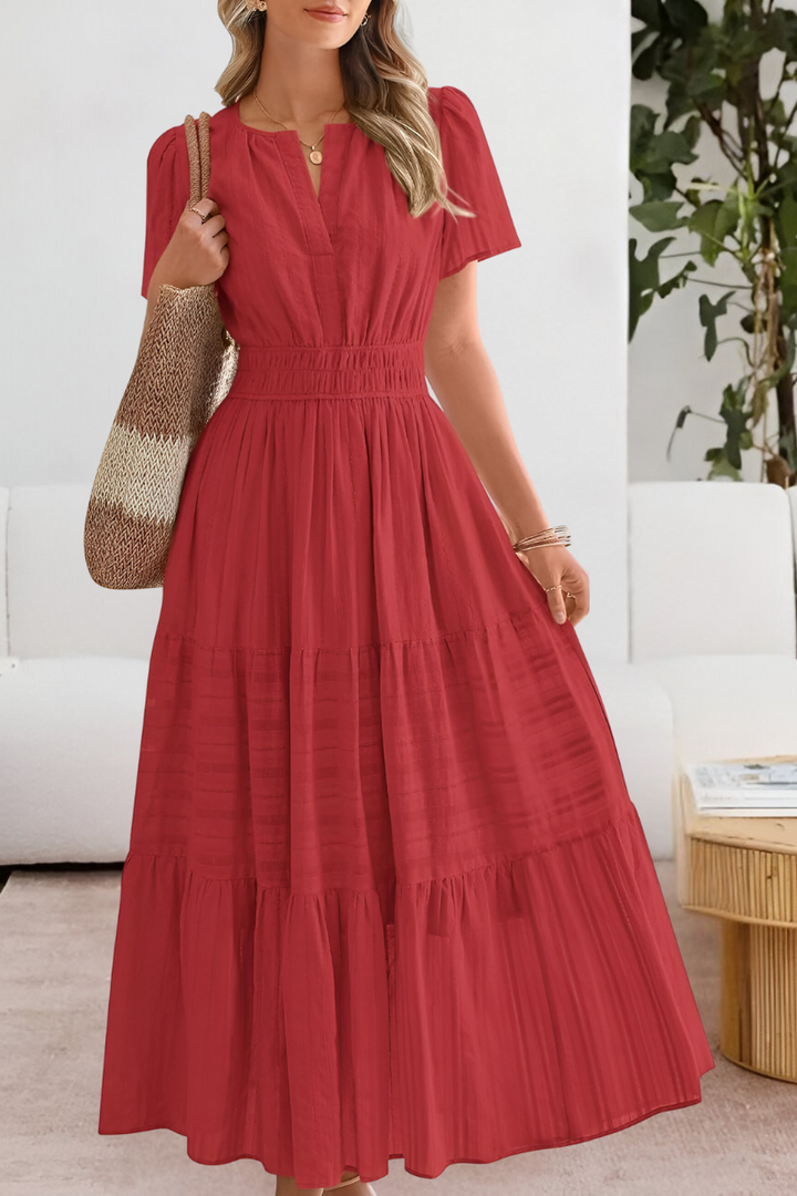 MINA | Lange Boho Jurk voor de Zomer