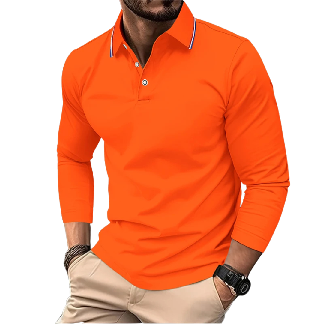 SVEN | PREMIUM CASUAL POLO MET CONTRASTERENDE Kraag