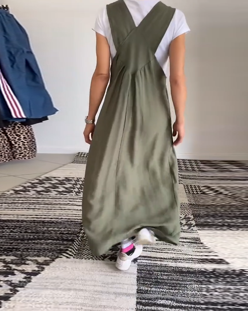 KARA | Casual-Chic Mouwloos Vloeiend Jurk
