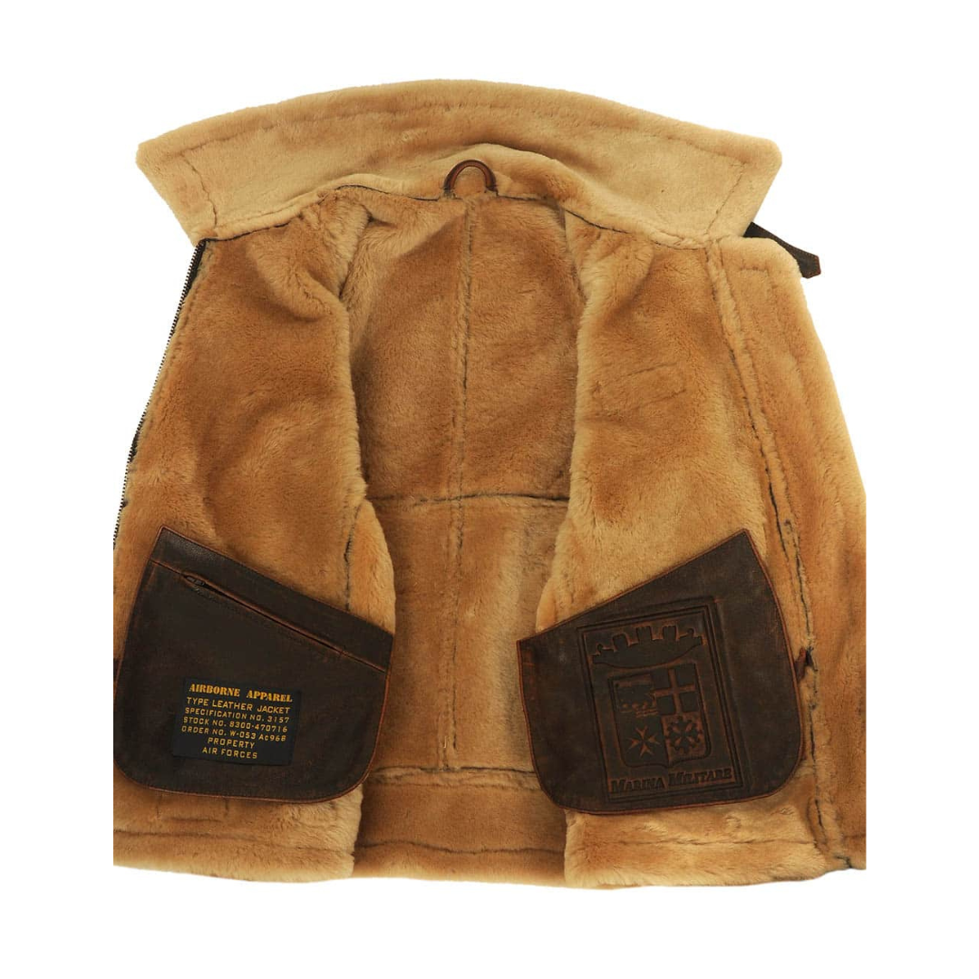LIAM™ | Iconische Leren Pilotenjas