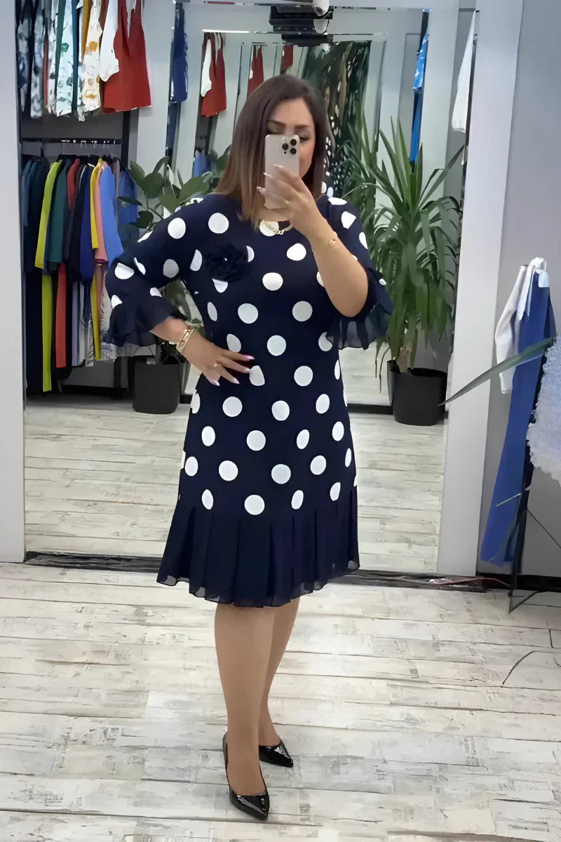 NINA™ | Elegante midi-jurk met flatterende pasvorm en tijdloze stijl