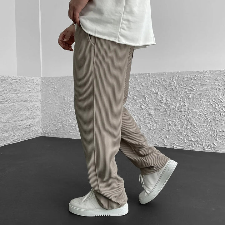 MAISON LORÉA | Premium Ribgebreide Lounge Pantalon