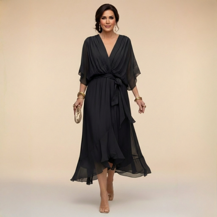 FAY™ | Stralend de zomer door met de FAY™ V-hals Jurk.