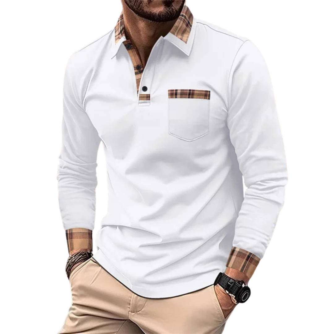 VALENTINO | LUXE POLO MET CHIQUE RUITDETAILS VOOR HEREN