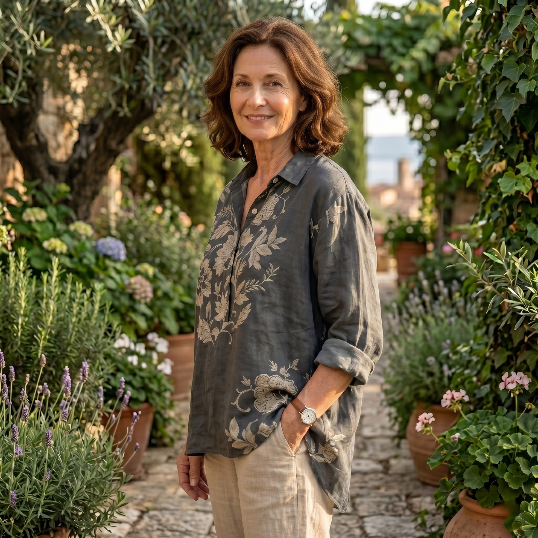 Winnie | Elegante damesoverhemd met bloemenprint
