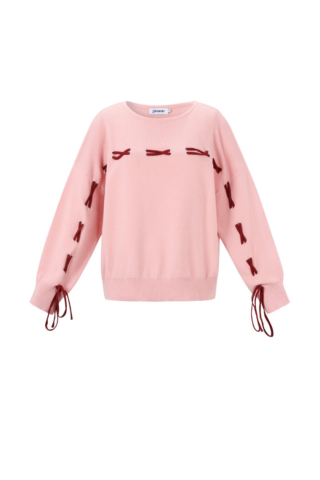 Gebreide Viscose Dames Trui Casual Kleurcontrast