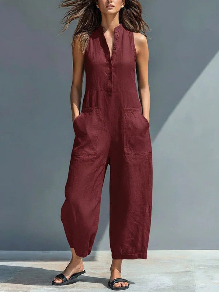 Lucinda | Elegante Mouwloze Jumpsuit