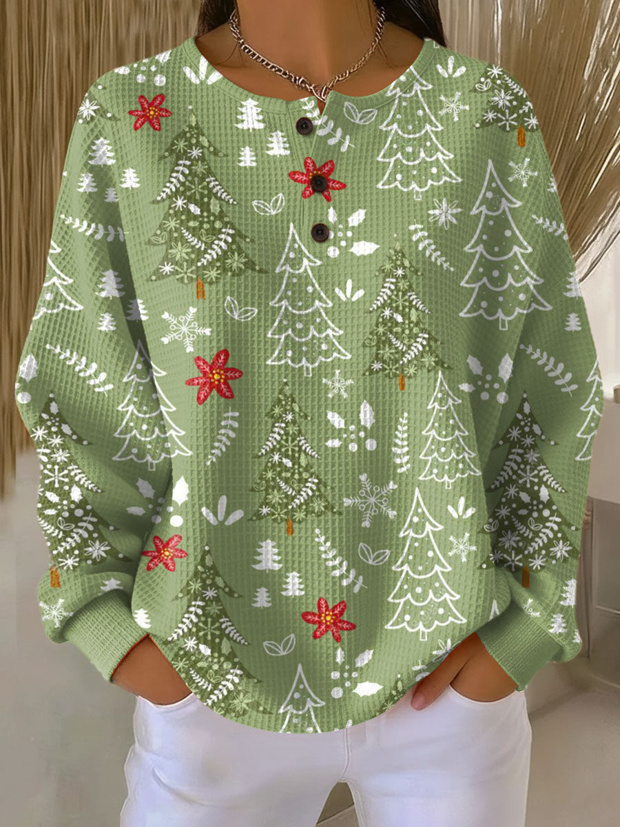 THEA | Trui met Kerstboommotief