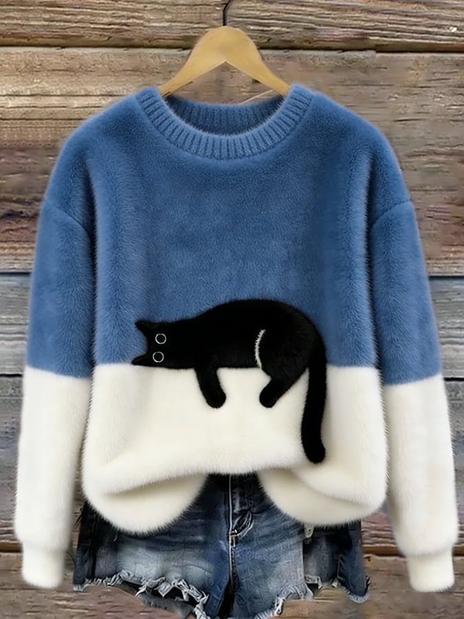 LARA | Dames Hoodie met Kattenprint