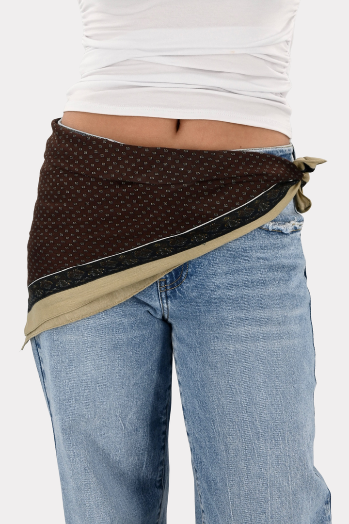 Rusty bloom scarf - bruin