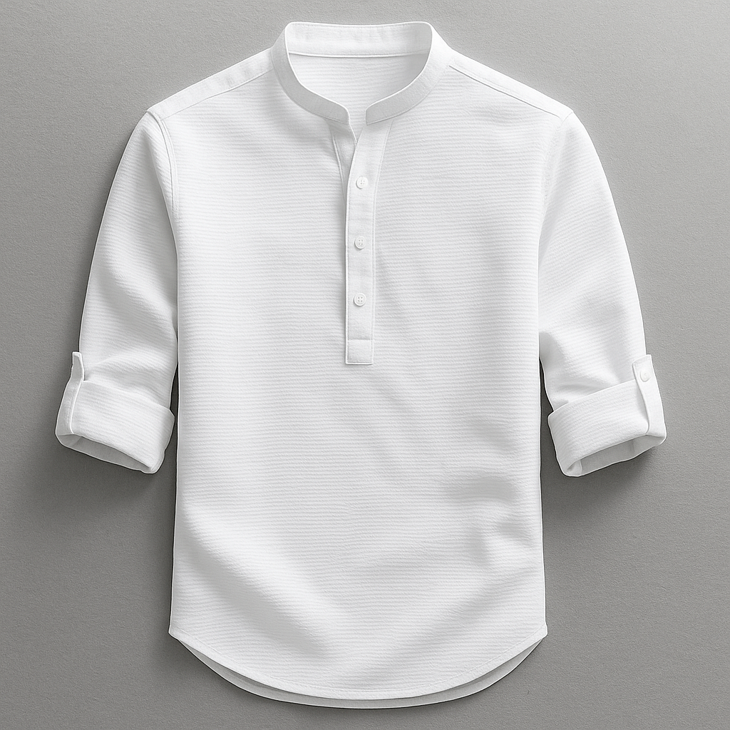 Henri | Shirt met oprolbare lange mouwen