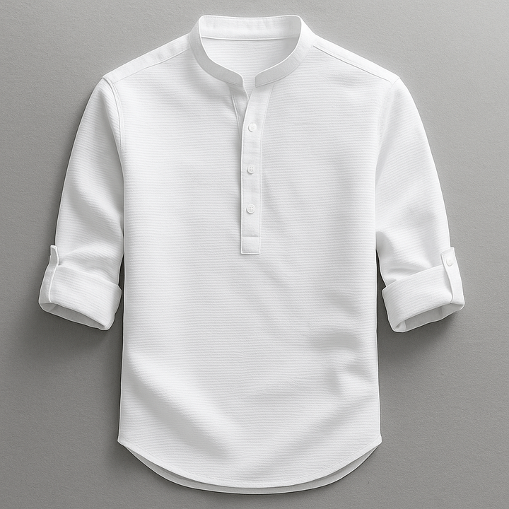 Henri | Shirt met oprolbare lange mouwen