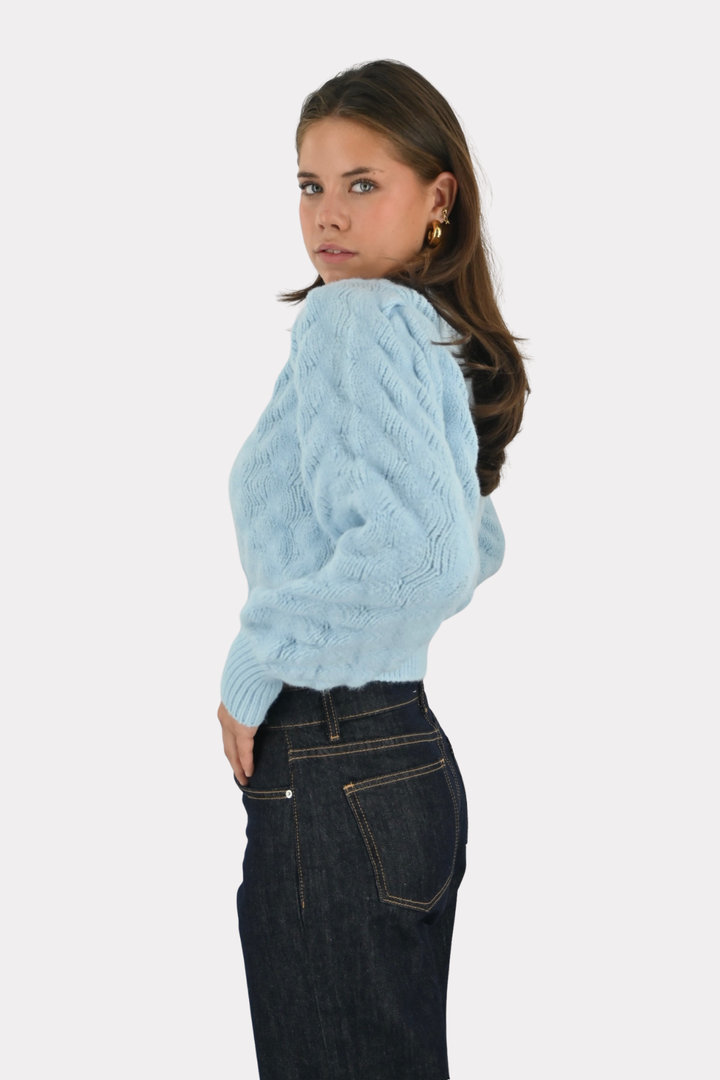 Yuna cardigan - licht blauw