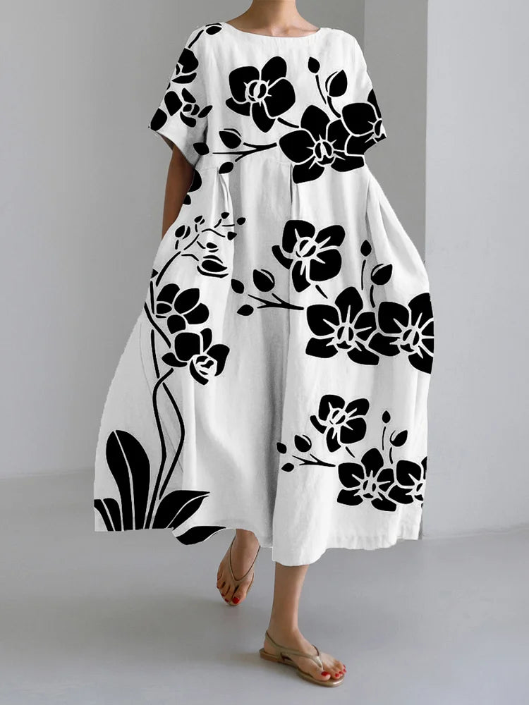 MANON | Elegante Bloemenjurk voor Elke Gelegenheid met Vloeiende Stijl en Comfort