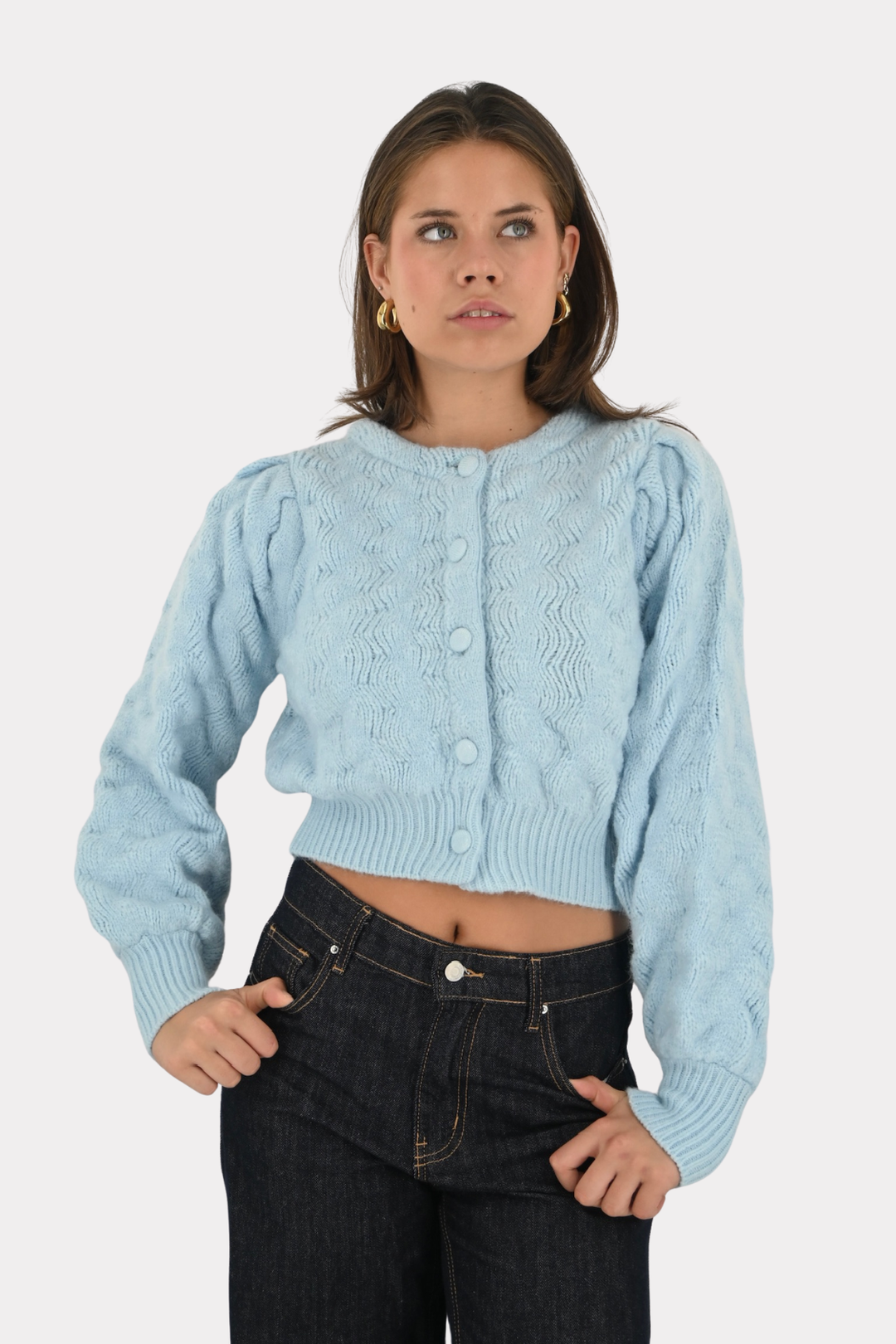 Yuna cardigan - licht blauw