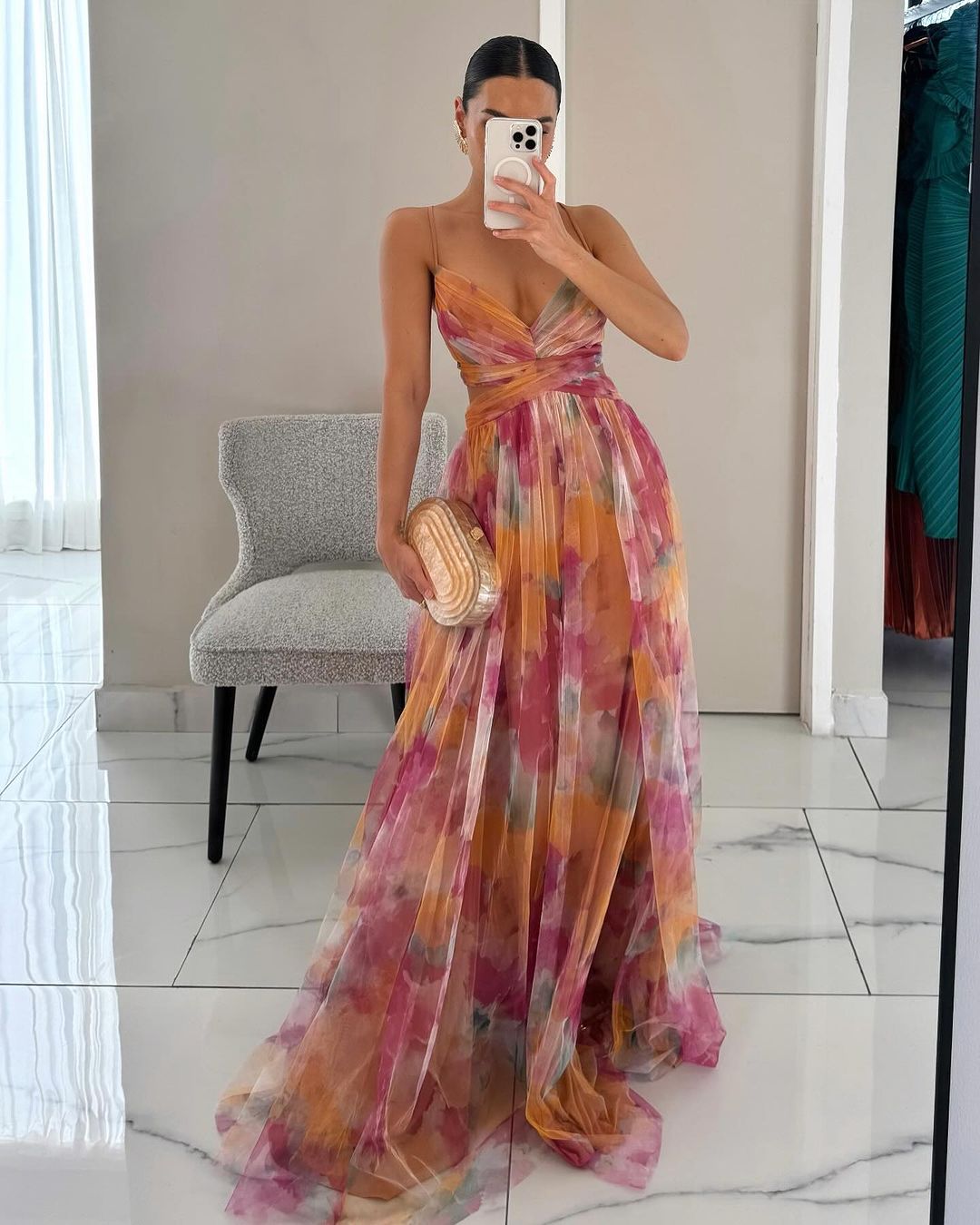 LARA | Maxi Jurk met Flatterende Pasvorm