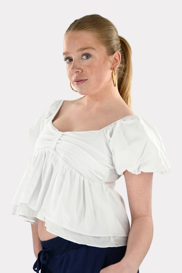Blush blouse - wit