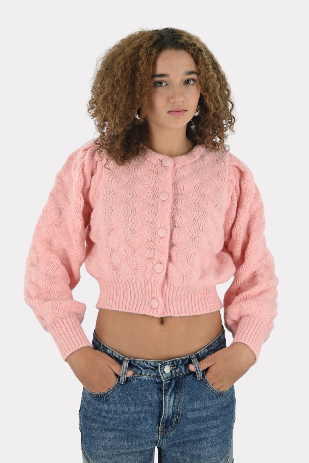 Yuna cardigan - licht roze