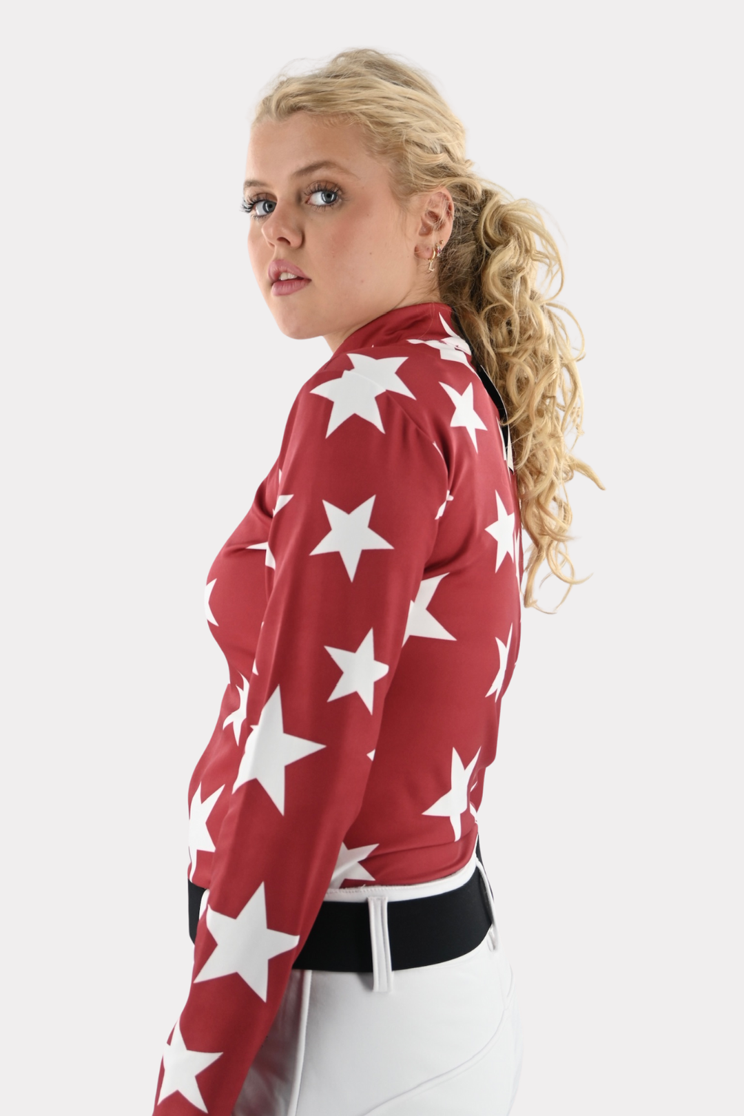 Starry ski pully - bordeaux