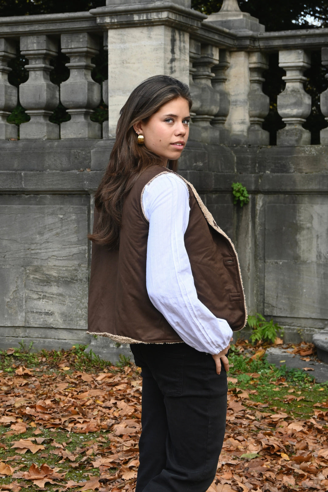 Teddy gilet - beige