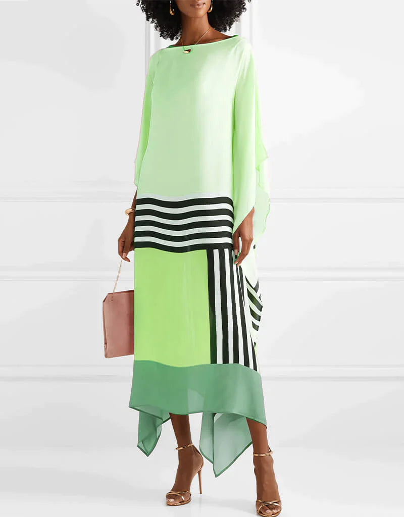JADA | Boho Chic Caftan met Grafische Print