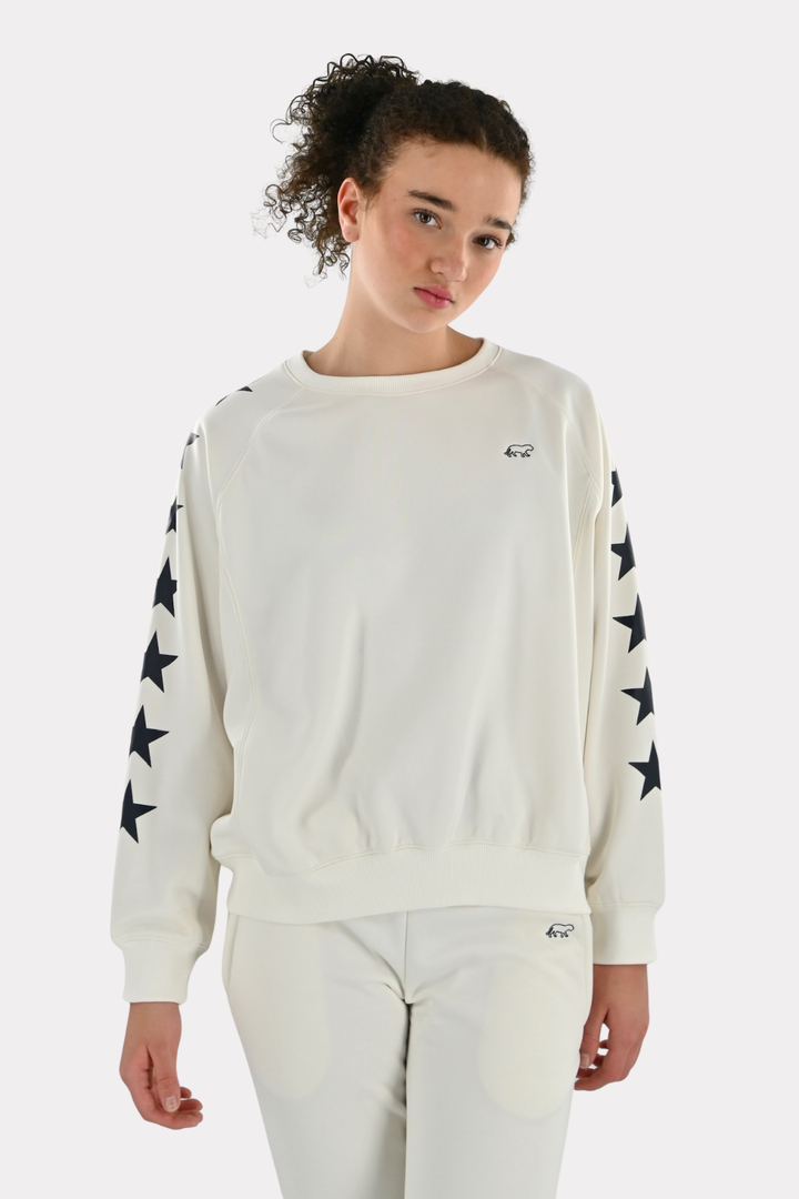 Trainings tiger sweater - wit