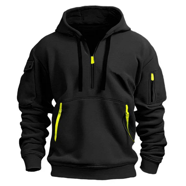 ZANE | Heren Hoodie met Warm Comfort en Stijlvol Functioneel Design. 1+1 Gratis