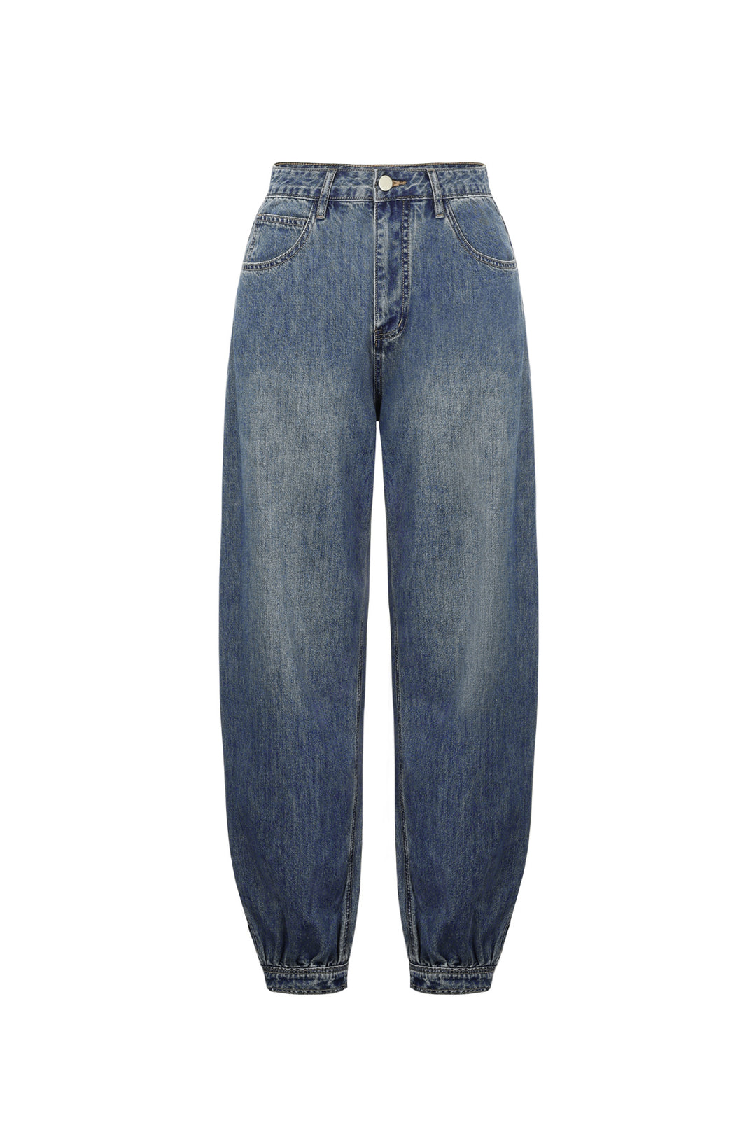 Ballonjeans met knoopsluiting aan de onderkant