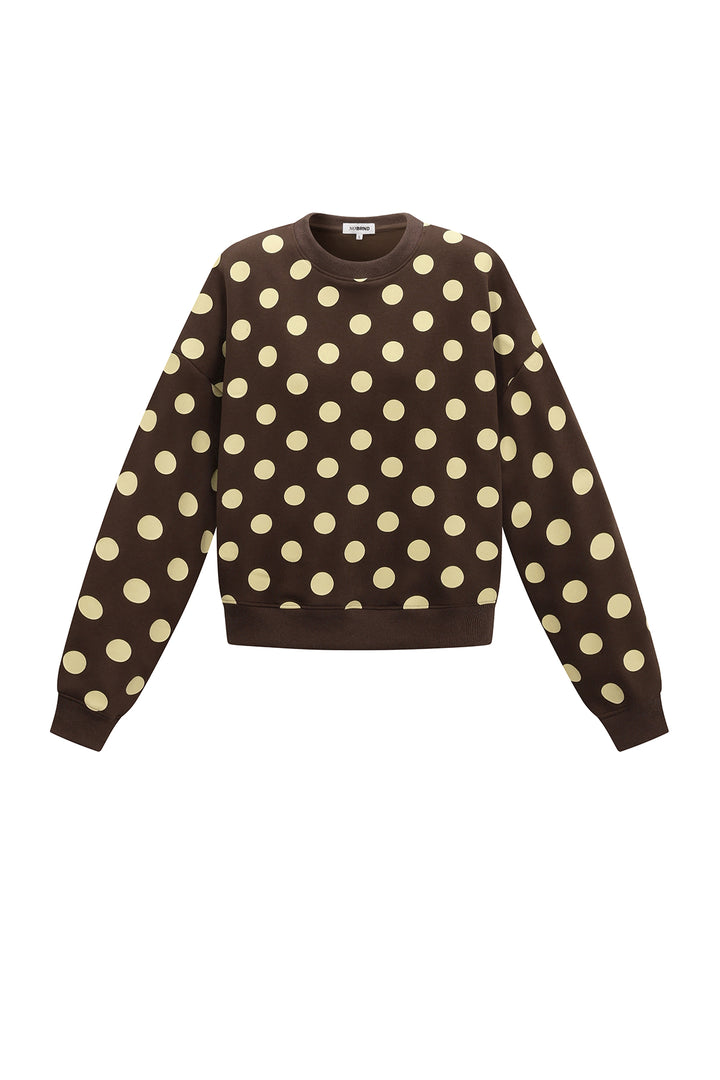 Hoodie met stippenprint