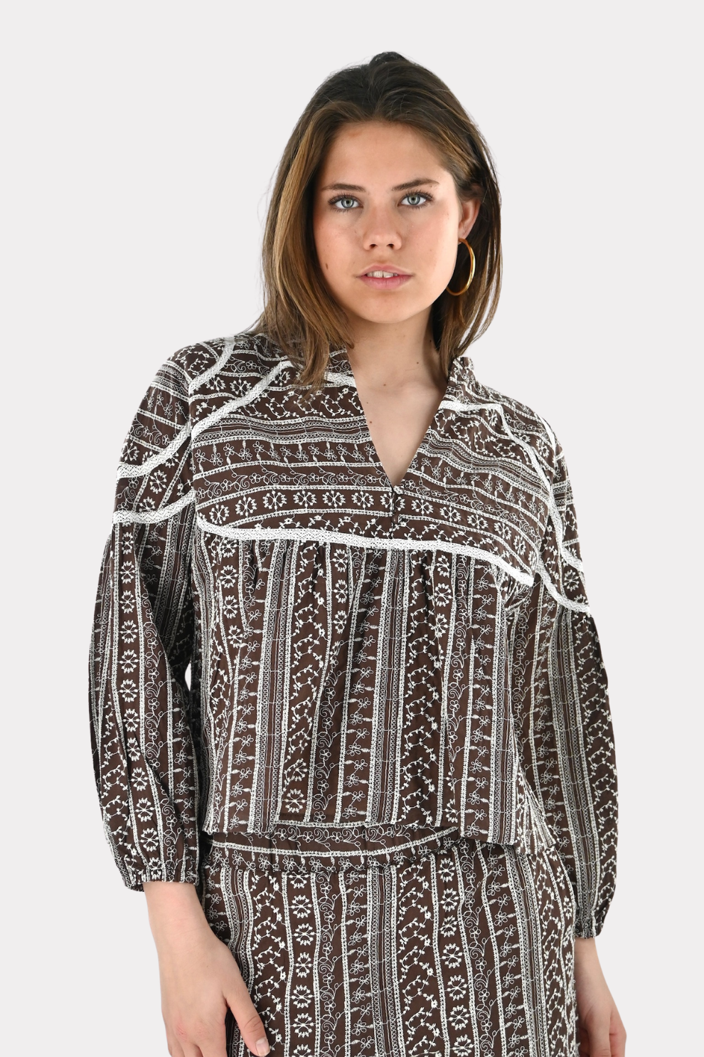 Dune blouse - bruin