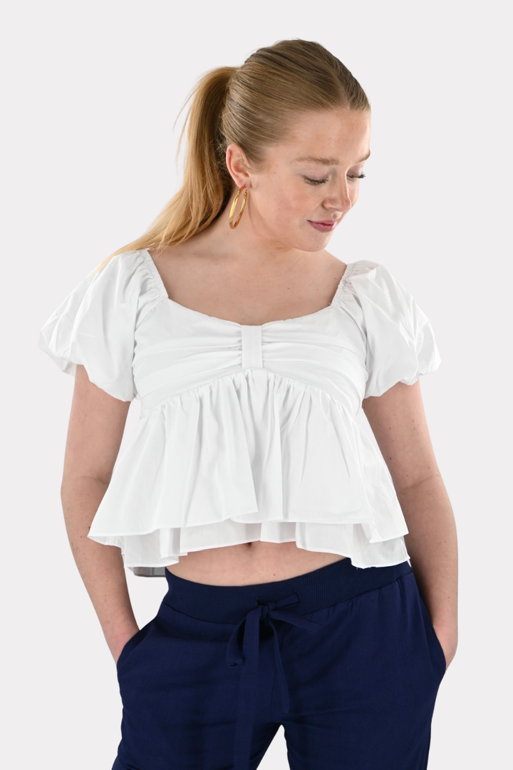 Blush blouse - wit