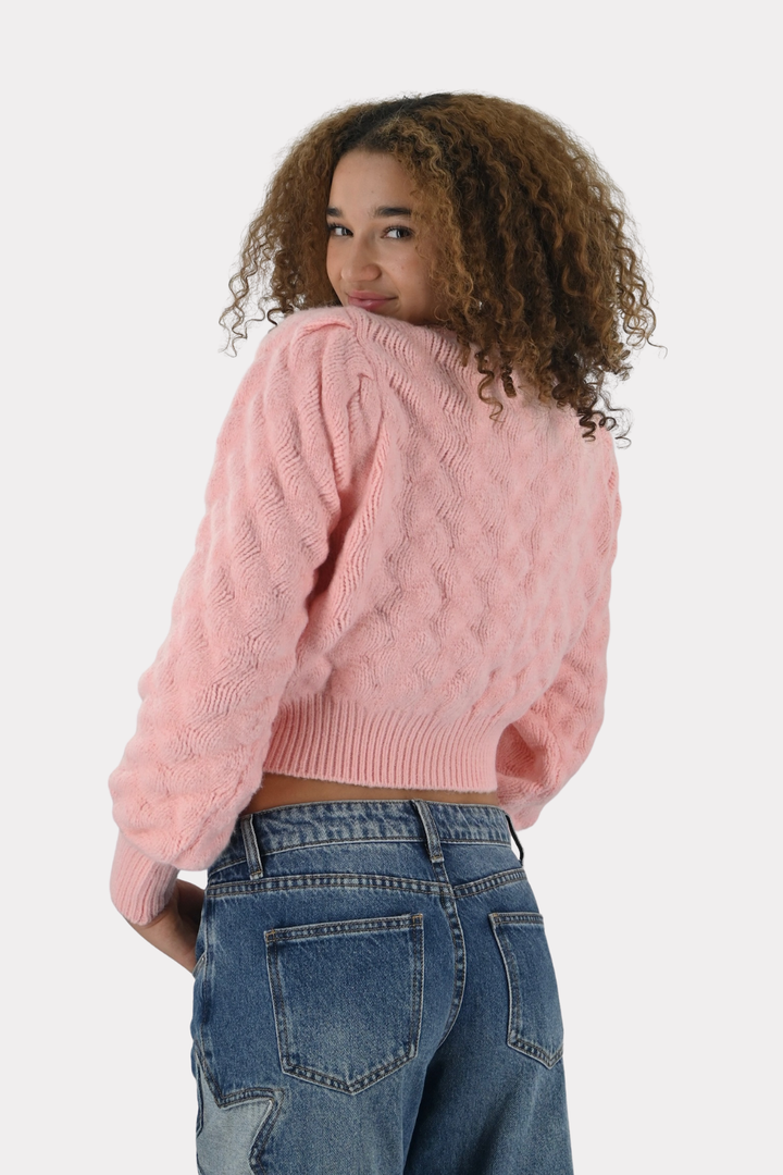 Yuna cardigan - licht roze