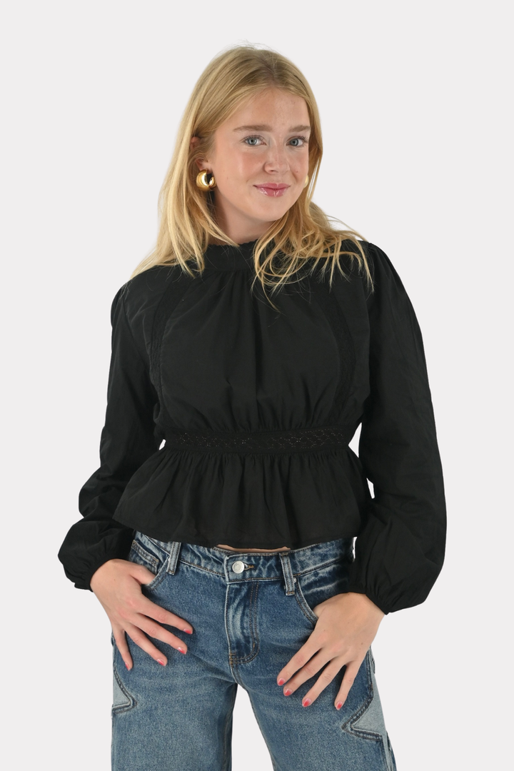 Marie blouse - zwart