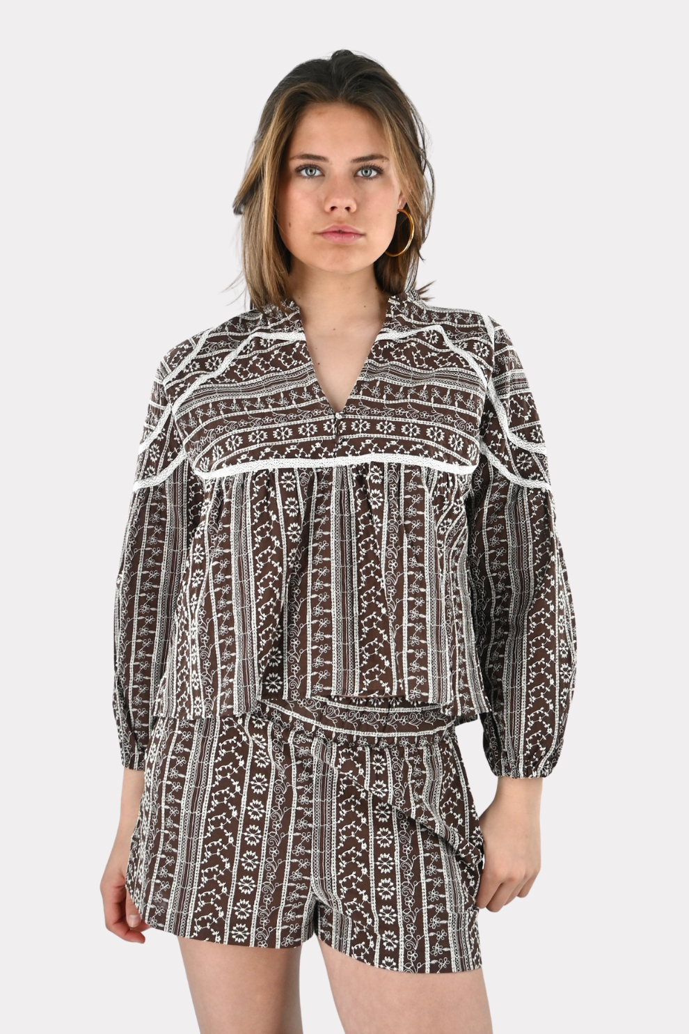 Dune blouse - bruin
