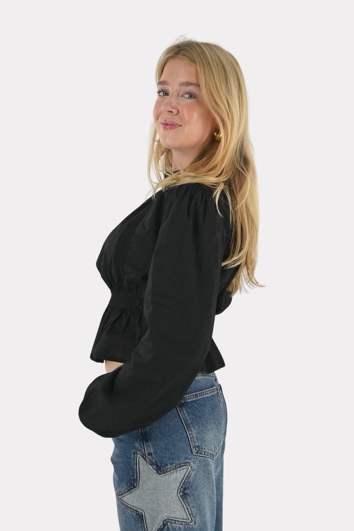 Marie blouse - zwart